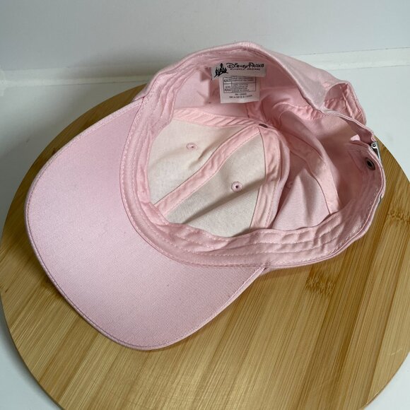 Disney Parks Pink Mickey Mouse Rhinestone Adjustable Hat Embroidery Strapback - Picture 7 of 8